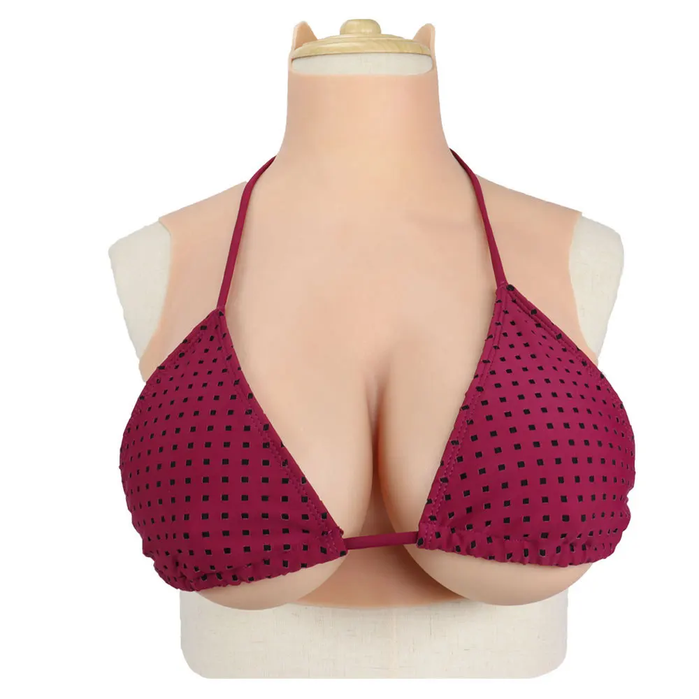 Realistic Boobs Silicone Artificial Tits Huge Chest Fake Simulated Breast for Crossdresser Shemale Prothesis Women Men Adult Toy