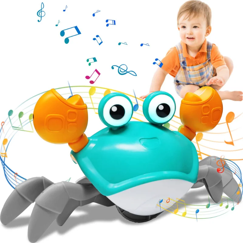 Jouets d'évitement d'obstacles automatiques pour enfants, crabe d