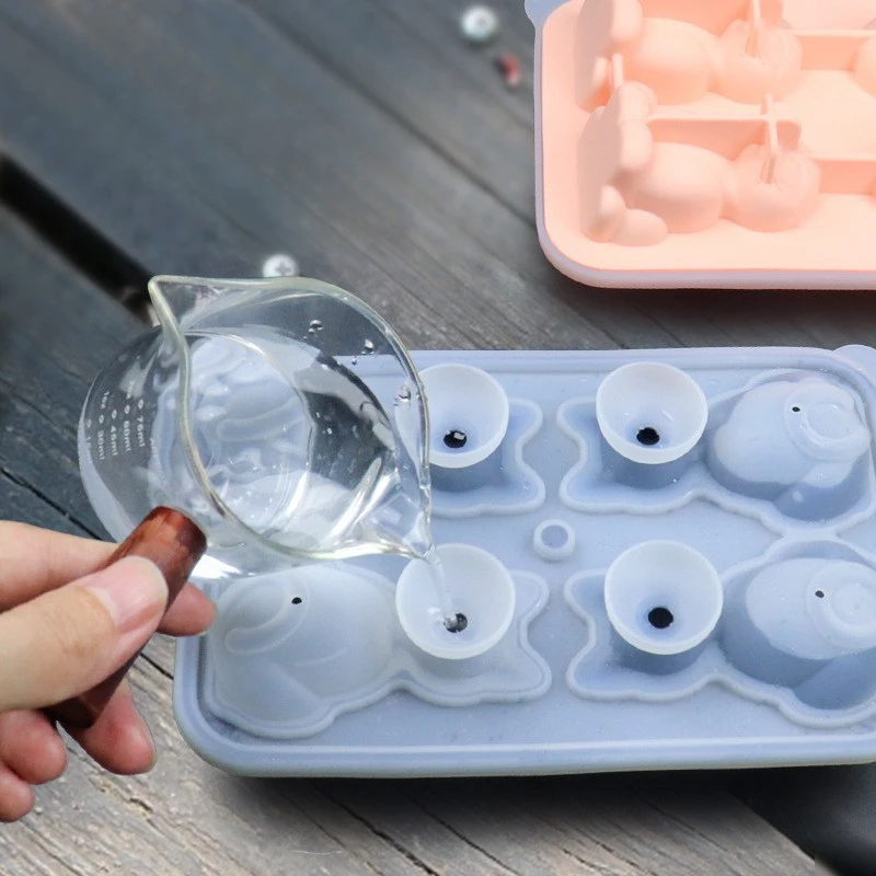Ice Cube Mold Silicone Ice Cube Ice Ball Mold Animal Cube Cat Cat Mold Home Box Gadgets for Home