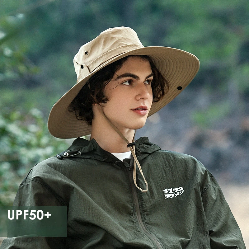 

UV-proof Big Eaves Hat Summer Sunshade Fisherman Sunscreen Outdoor fishing Waterproof Quick drying Breathable Umbrella Cap Men