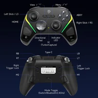 EasySMX TMR Stick Controller D10 Wireless Gamepad Compatible with PC/Switch/Steam/Phone/TV, Charging Dock, Micro Triggers - Image 4