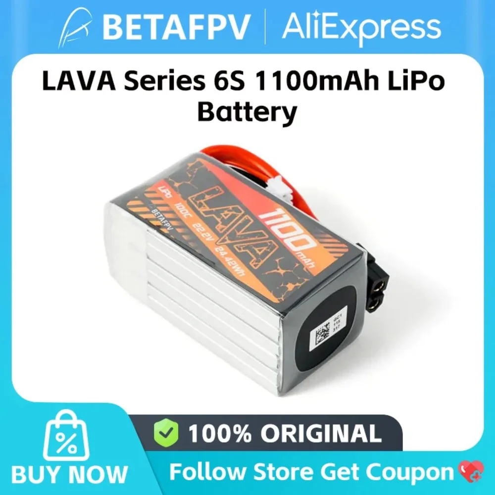 

BETAFPV LAVA Series 6S 1100mAh LiPo Battery