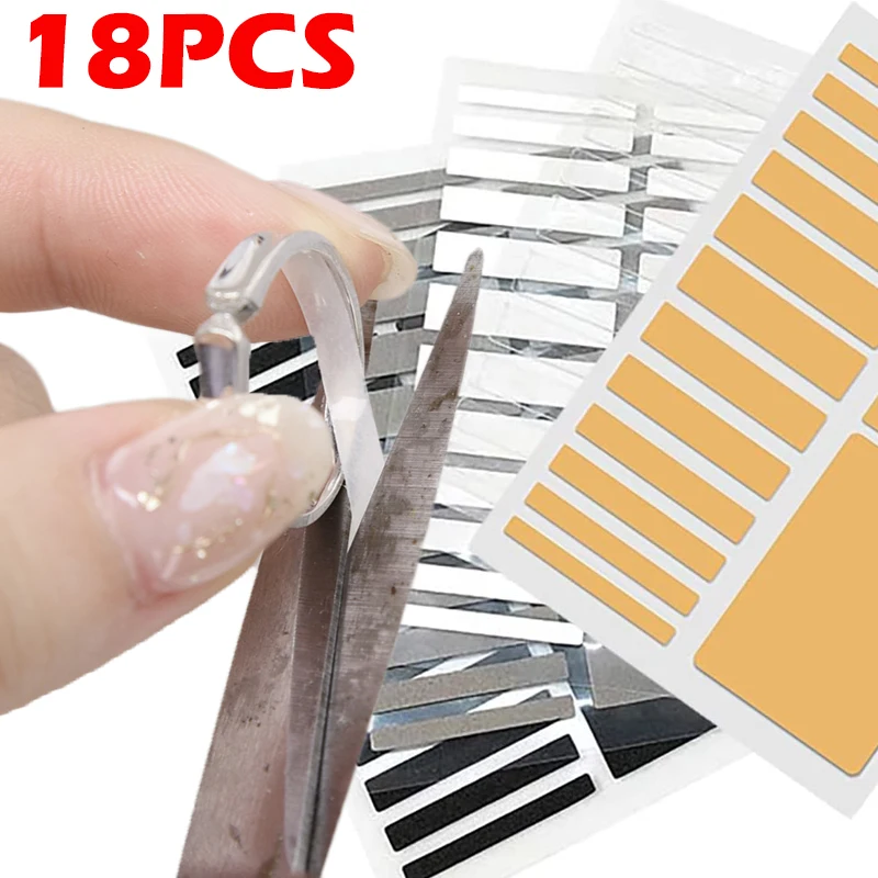 18Pcs Transparent Ring Inner Size Adjust for Big Size Rings Anti Lost Invisible Ring Fixed Tightener Reducer Resizing Sticker