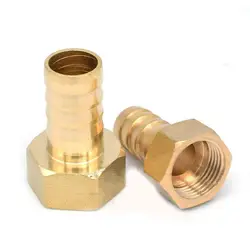 Brass Hose Pipe Fitting Couping 4 6 8 10 16 Barb Tail 1/8 1/4  1/2  3/8 Female Thread Copper Connector Coupler Adapter