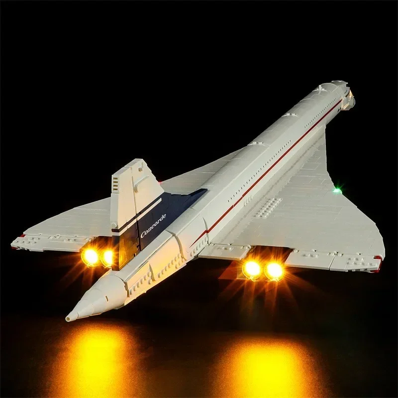 

2023 NEW 10318 ICONS Concorde Airbus Famous Supersonic Commercial Passenger Airplane Model Building Blocks Toys For Kids Gifts