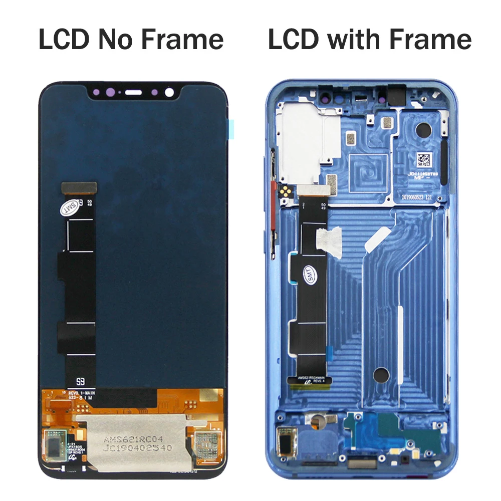 Super AMOLED Mi 8 Screen Replacement, for Xiaomi Mi 8 LCD Display