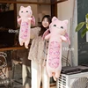 60cm Cat Shaped Hug Pillows Cherry Blossom Cat Plush Toys Bat Wing Kitten Sleeping Pillows Girl Birthday Gift 2