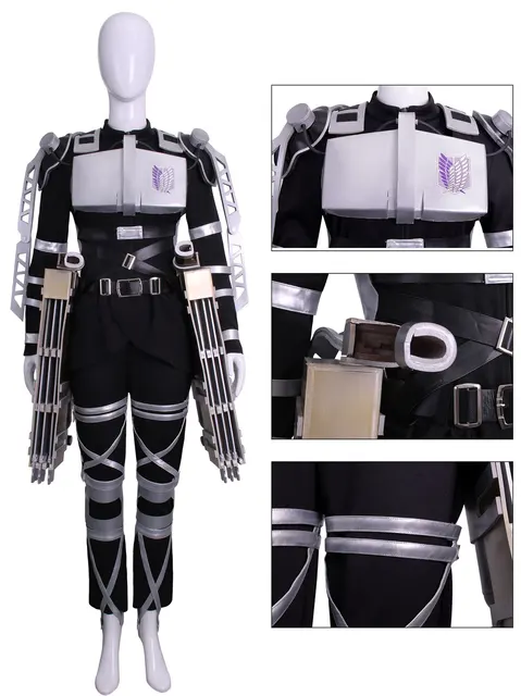 Attack On Titan 4 The Final Season Rivaille Cosplay Costume Halloween  Superhero Outfits Shingeki No Kyojin Team Armour Uniform - Cosplay Costumes  - AliExpress