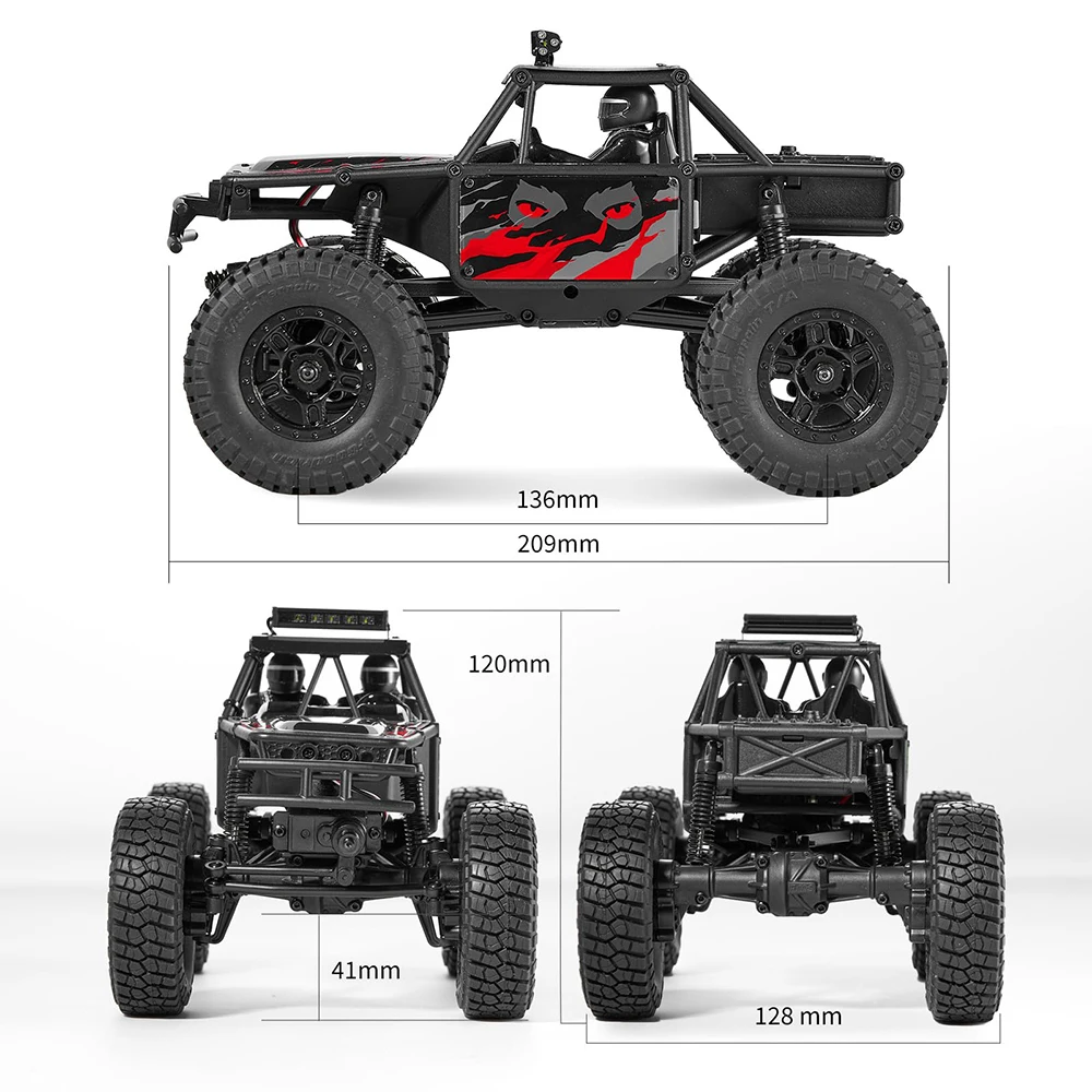 1/24 RC 자동차 FCX24 레무르 RTR 4WD 4X4 2.4GHz 1/24 RC 전기 리모컨 모델 자동차 락 크롤러, 성인 어린이 장난감 선물, 신제품