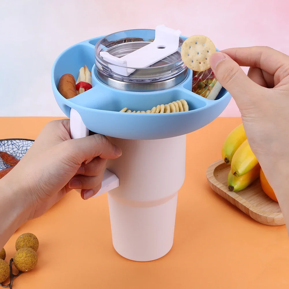 Silicone Snack Bowl Food Grade Reusable Snack Ring Lightweight Candy Tray Dispenser Fruit Candy Tray Container Food snack bowl snack dish