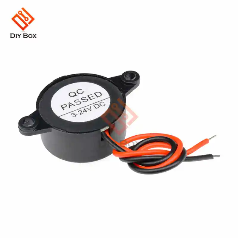 Security Alarm High-Decibel SFM-20B DC3-24V Durable Piezo Electronic Buzzer Alarm 95DB Continuous Sounder Buzzer Active Piezoelectric
