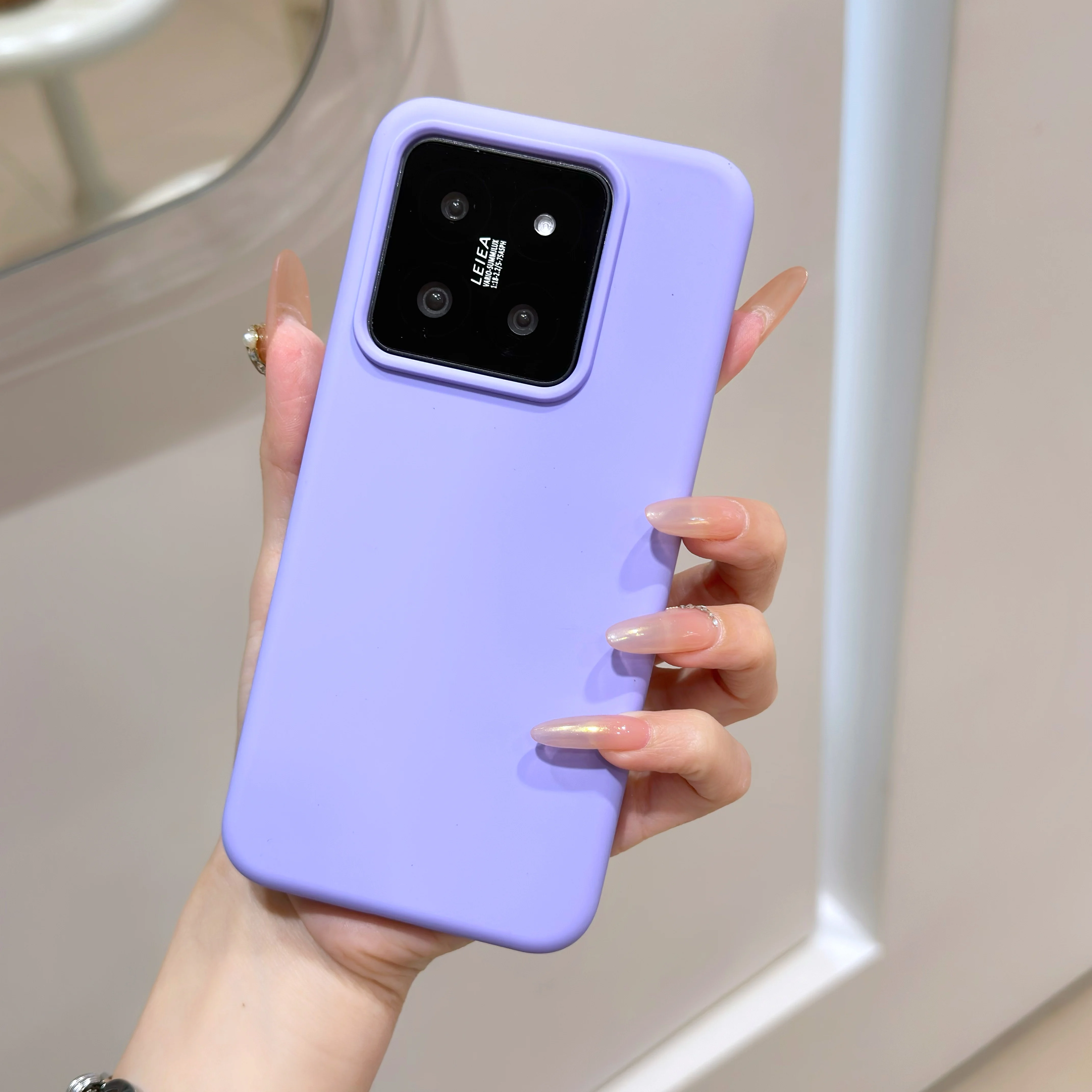 Candy Color Liquid Silicone Bumper Phone Case - Original Matte Shockproof Soft Back Cover