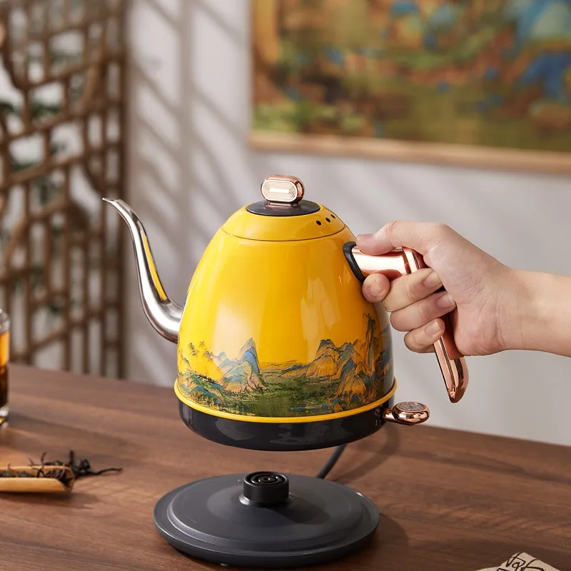 0.8L 800w Automatic Power Off Art Retro Electric K...