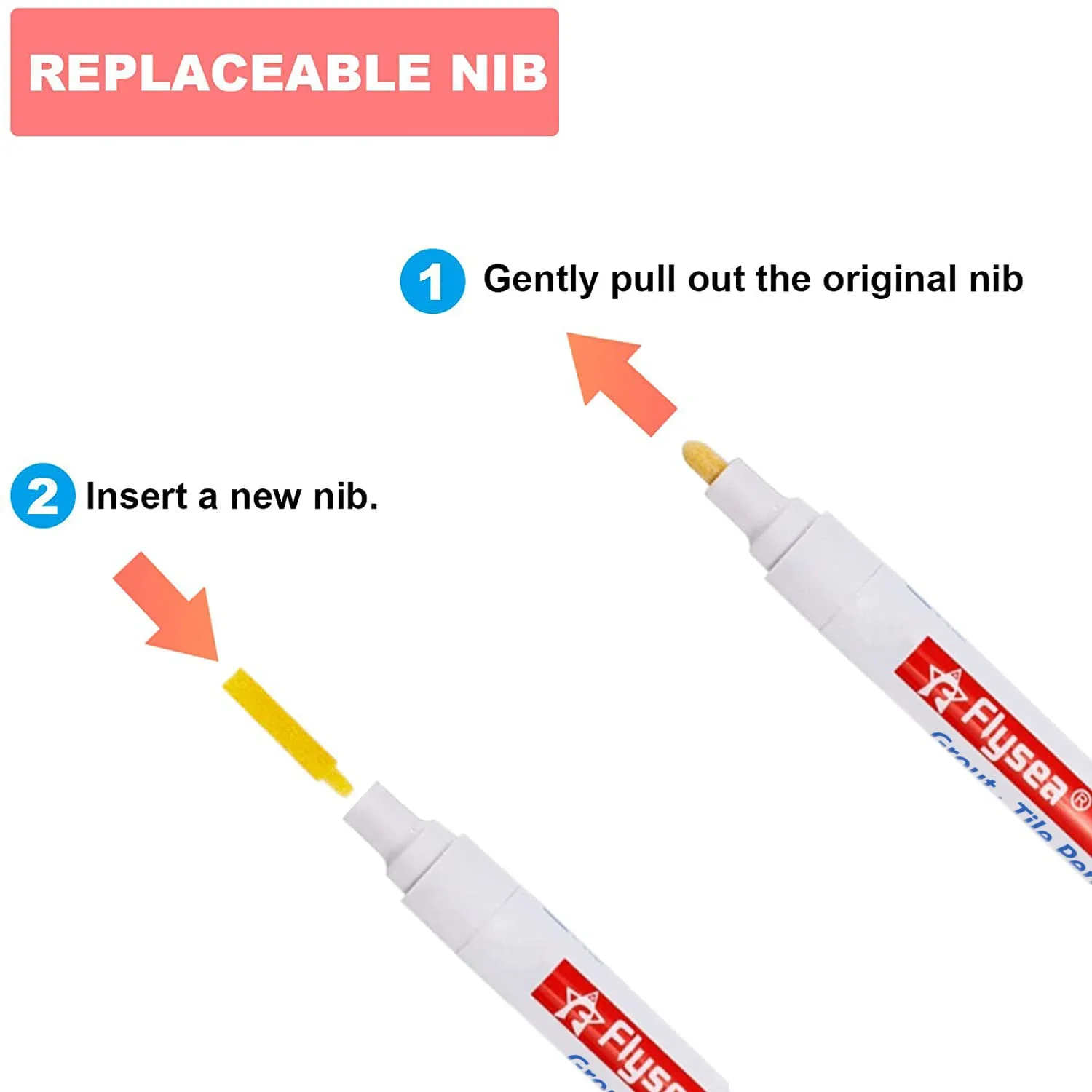Grout Pen Permanent Tile Wall Grout Restorer White Repair Marker
