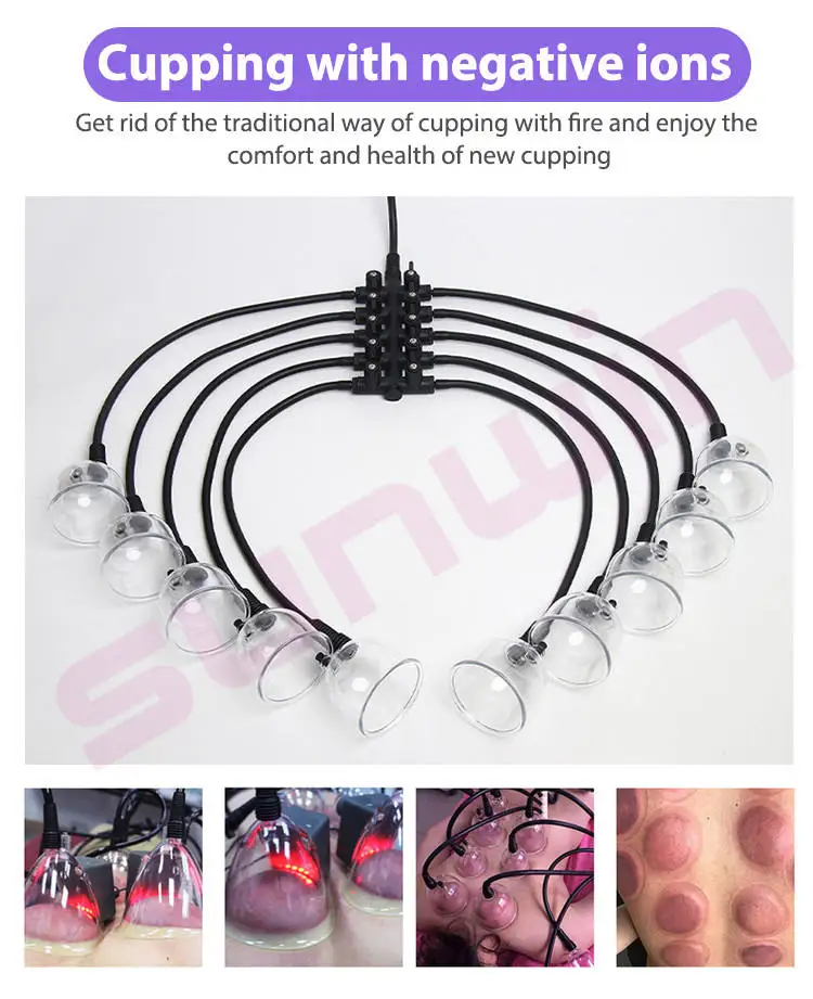 Professional 8 Cups Butt Lift Buttock Vacuum Lifting Cupping Breast Enlargement Tightening Therapy Body Massage Machines