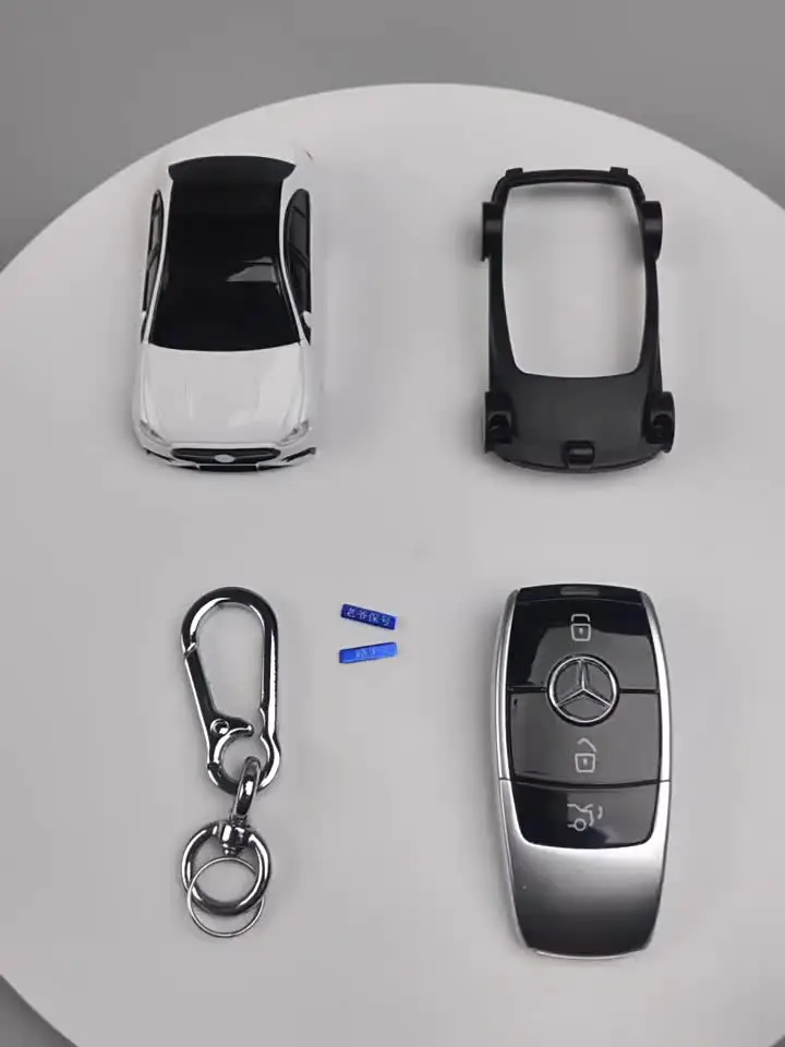 Custodia Chiave Mercedes Benz In Silicone Nero - Antishock, Antigraffio, Impermeabile, Per Classe A C E S G GLC...