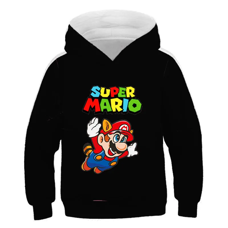 children's hoodie Marios-bros Autumn And Winter Casual Cute Hoodies Kids Sweatshirts Cartoon Clothing Baby Boys Sweaters Girl Long Sleeve Pullover best hoodie for boy