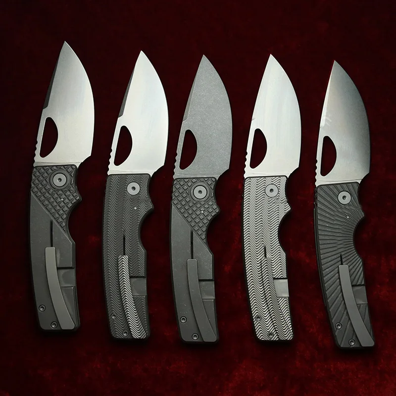 LEMIFSHE Made OZ Rosie XL Real 60+HRC 154CM Steel Blade Titanium