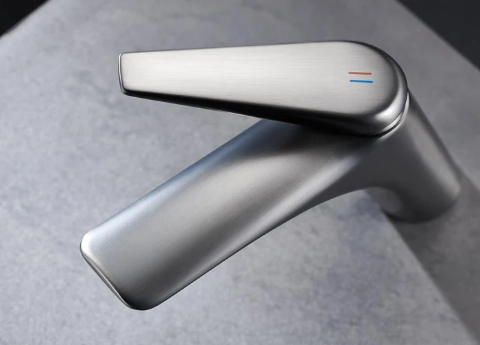 shiny Rose Gold Bathroom Faucets Brief Basin Faucet Sink Mixer Tap Hot & Cold Deck Mounted Lavatory Crane Water Tap