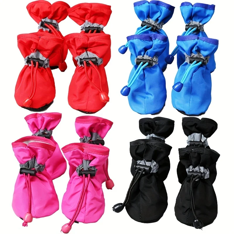 

Toy And Small Dog, Pet Shoes Dog Paw Protector Reflective Strip Dog Shoes