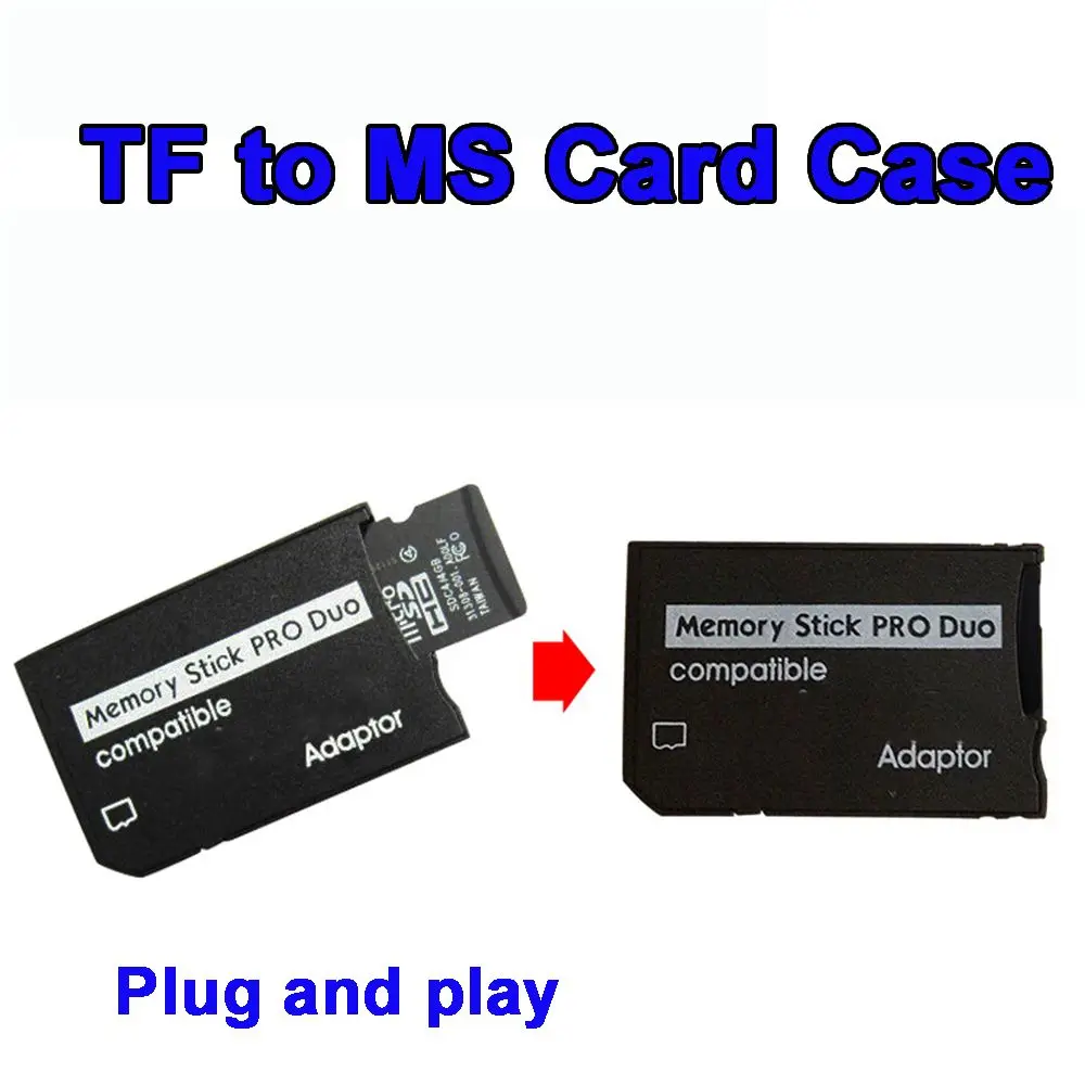 

PSP PRO DUO Adapter Memory Stick Card Case Adaptor TF to MS