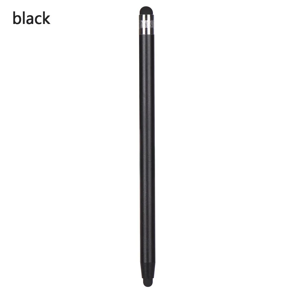 14cm Universal Pencil Double Dual Silicon Head Touch Capacitive Screen  Stylus Caneta Capacitiva Pen For Ipad Tablet Smartphone