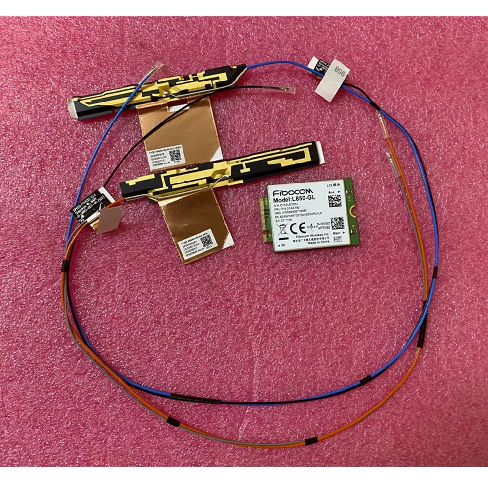 Fibocom L850-gl 01ax792 Lte 4g Módulo sem Fio Antena Original para Lenovo Thinkpad X390 X395 X13 5a30s73623 02hl026 02hl027