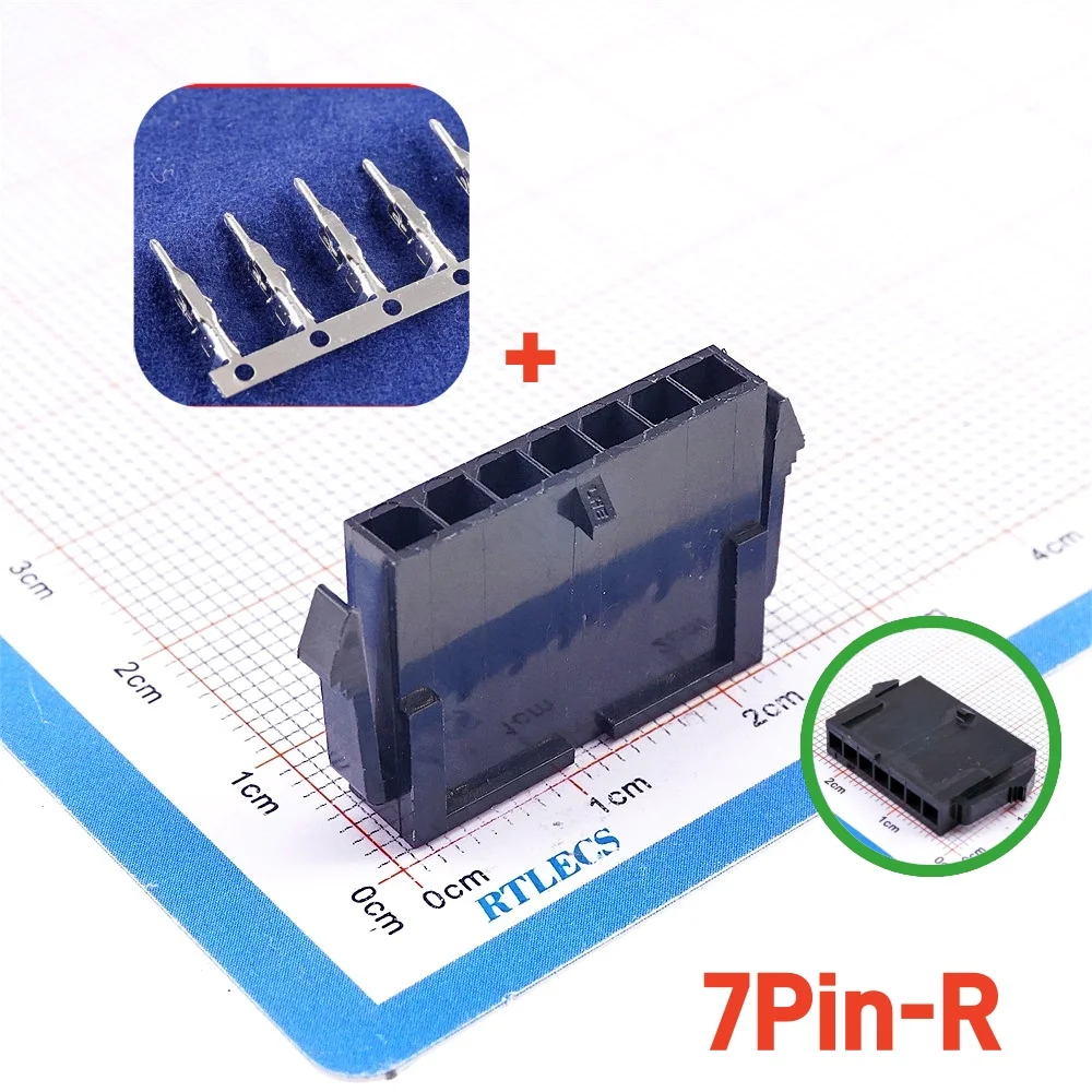 thumbnail image 1 of 10 30 50 200 juegos 3,0 mm Micro-Fit 3,0 Conector Receptáculo Carcasa 2 Pin 3 4 5 6 7 8 9 Circuito Enchufe Casa Terminal 43640 43645, 1 of 5