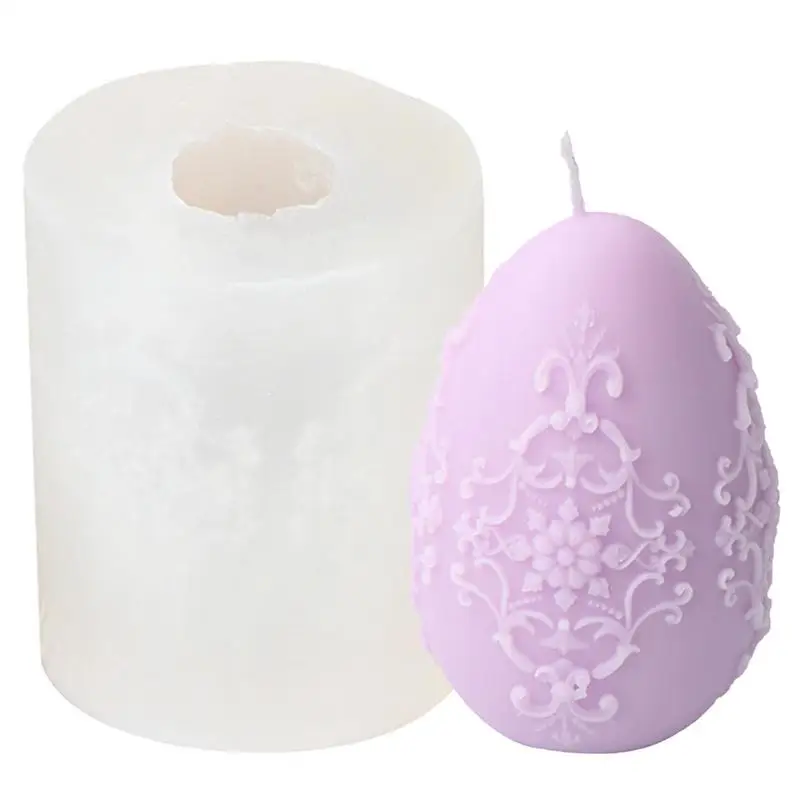 

Egg Style Candle Mold Chocolate Cake Craft Baking Mold For Easter Multi Function Silicone Soap Making Mold Home Decorative Tools