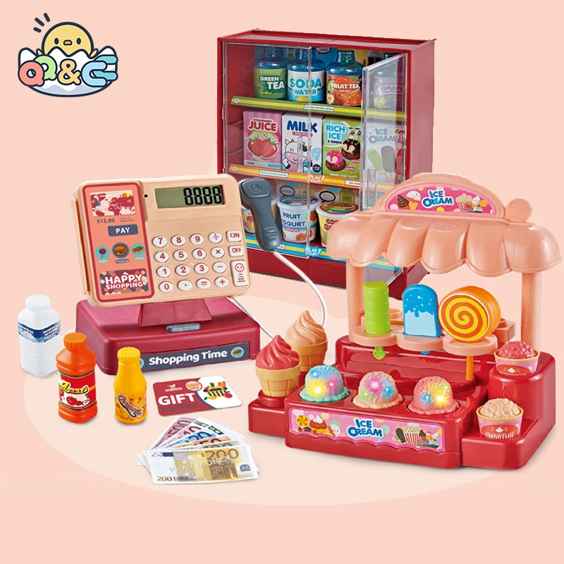 Kids Play Toy House Supermarket Cash Register