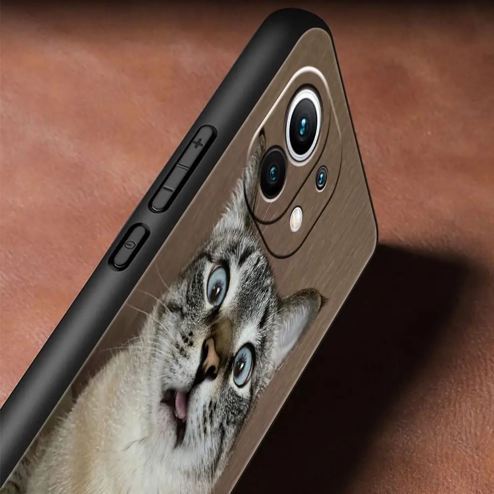Funny Cartoon Korean Cat Couple Phone Case Cover