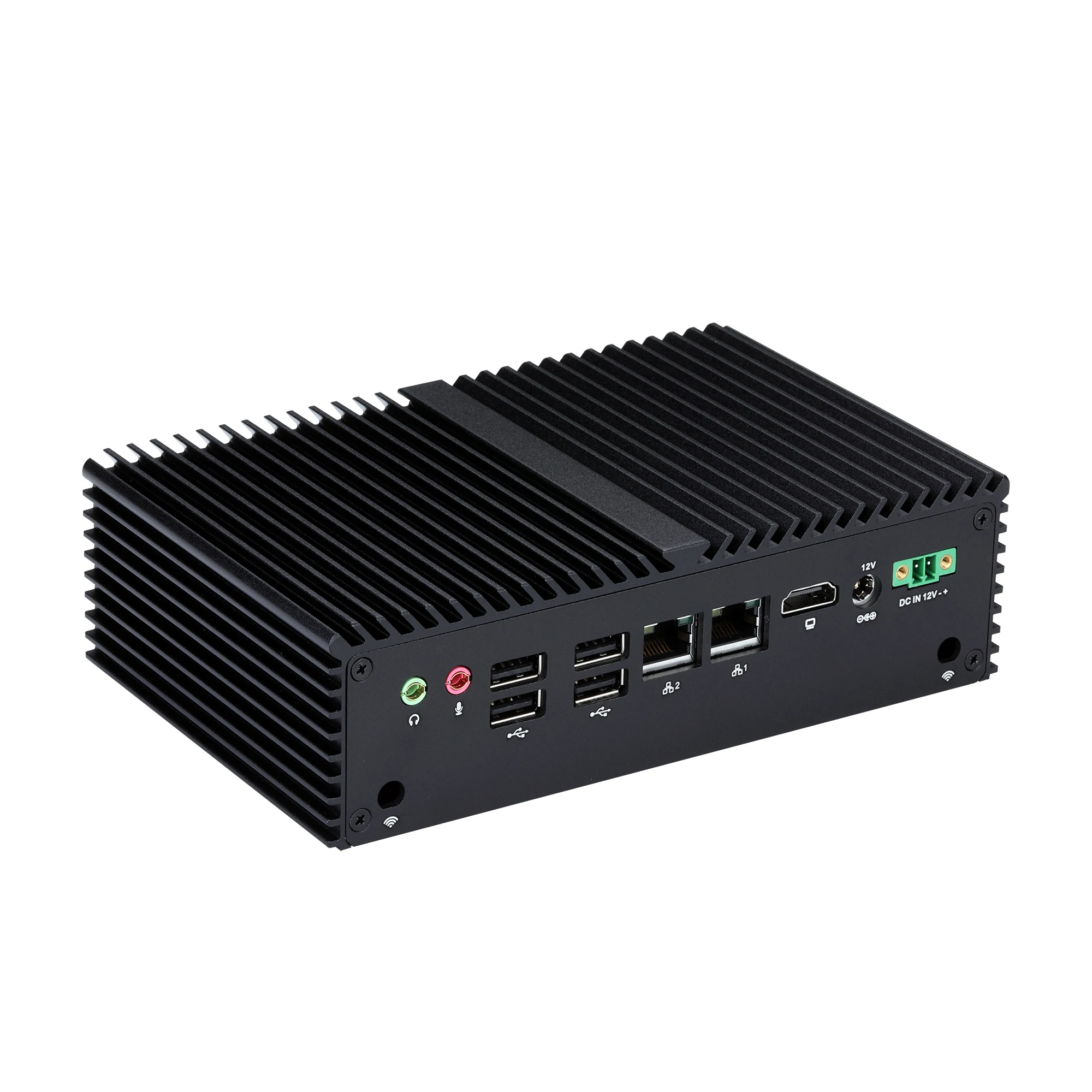 KANSUNG Intel 10th Gen Celeron J6412 DDR4 UHD Graphics 2 RJ-45 LAN AES-NI Nettop Micro Computer Fanless Mini PC 6