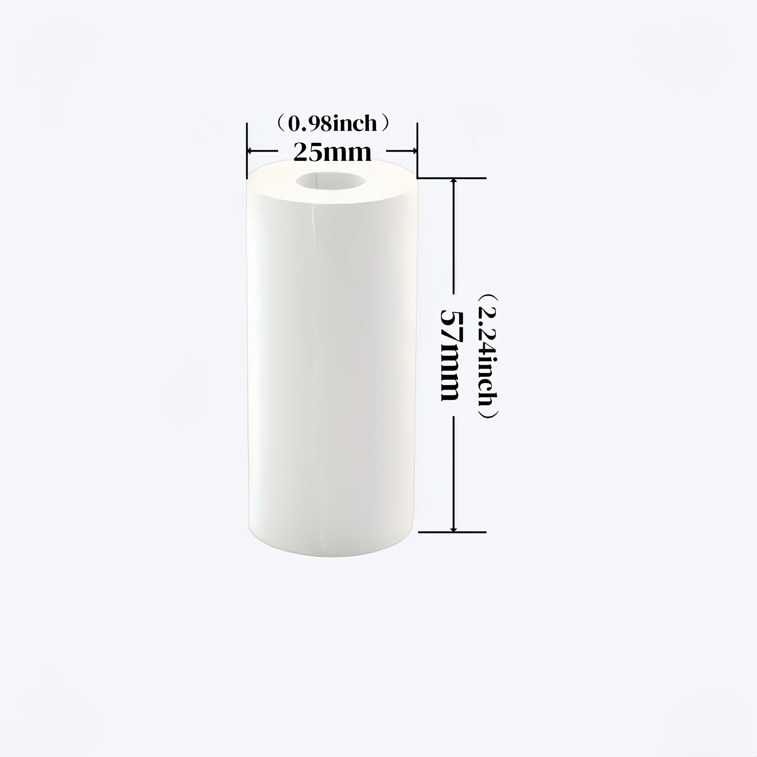 57mm×25mm 열전사 인쇄 용지 잉크리스 디자인 호환 C9 C15 휴대용 기계, 일상 메모, 사진 및 학생 선물용