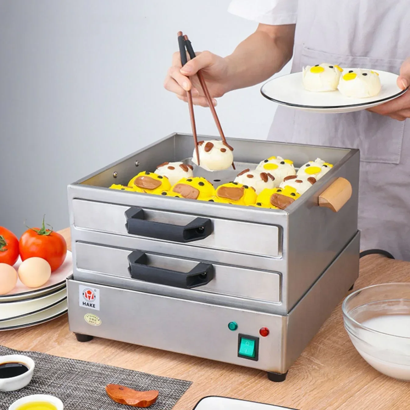 304 Stainless Steel Drawer - type Sausage Powder Stove for Small - scale Home Breakfast - Perfect for Guangdong style Breakfast 2