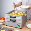 304 Stainless Steel Drawer - type Sausage Powder Stove for Small - scale Home Breakfast - Perfect for Guangdong style Breakfast 2