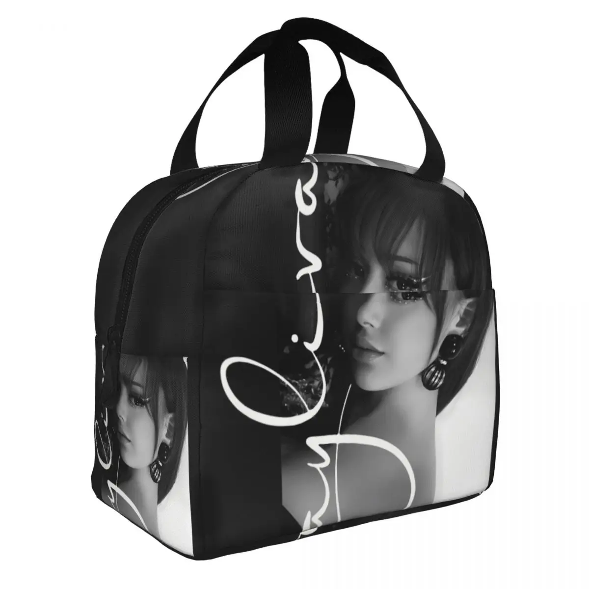 Music Singer Ayliva Insulated Lunch Tote Bag for Women Portable Cooler Thermal Food Lunch Box Kids School Children