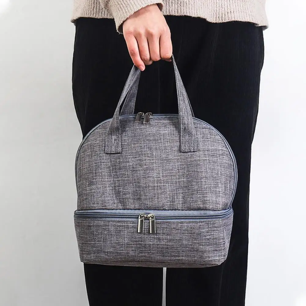 Borsa Termica Per Pranzo Hombrima 24x16x21 Cm - Frigobox Da Picnic Isotermica Per Bambini E Adulti - Nero