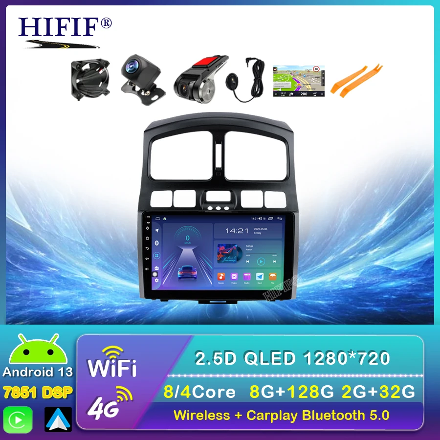 

9" android 13 2Din car radio for HYUNDAI Classic santa fe 2005 2006 2015 gps player multimedia autoradio stereo head unit