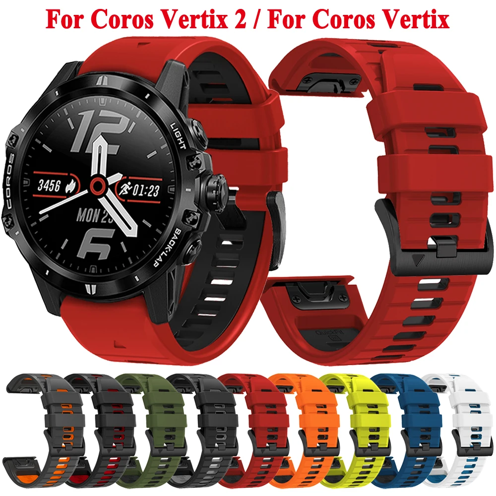 

For Coros Vertix 2 Strap 22mm 26mm Wristband Bracelet Quick Release For Garmin Fenix 7X 7 Pro 6X 6 Pro 5X 5 Plus Watch Band Belt