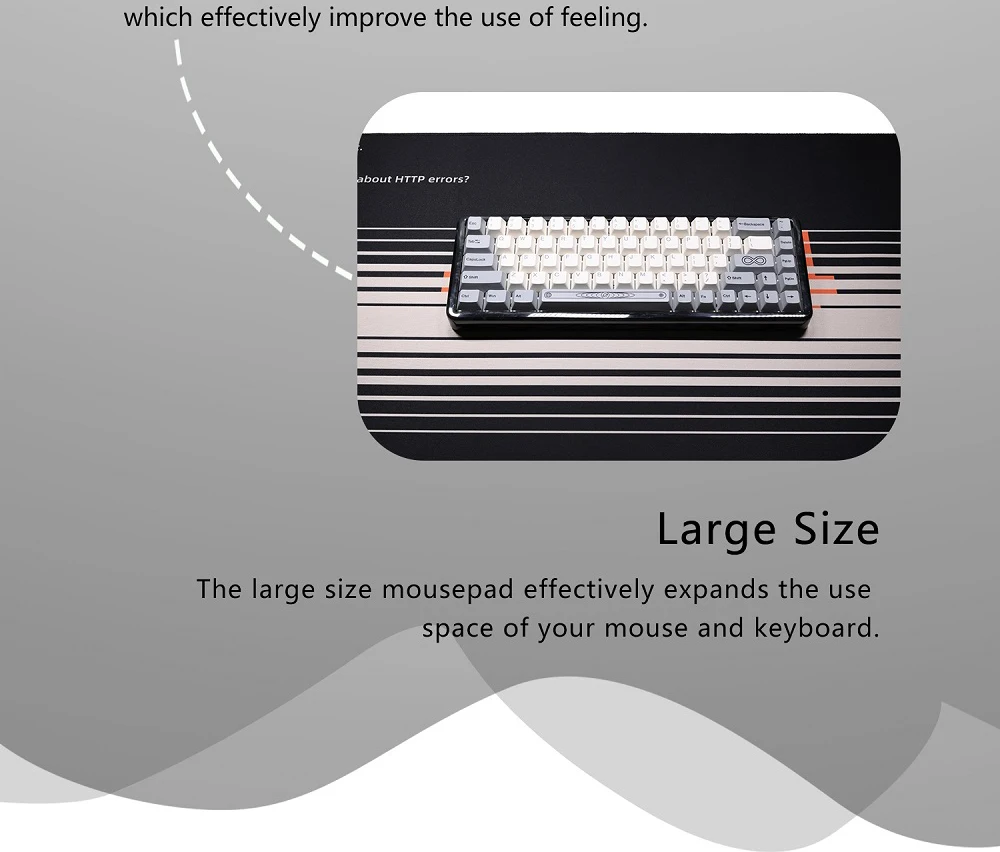 Erro, Fit para Teclado Mecânico, Deskmat, 900, 400, 4mm, Página não