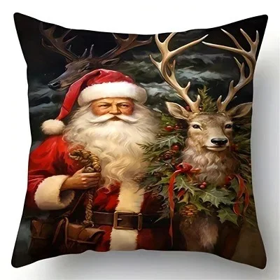 Santa Festive Pillow Cover 2