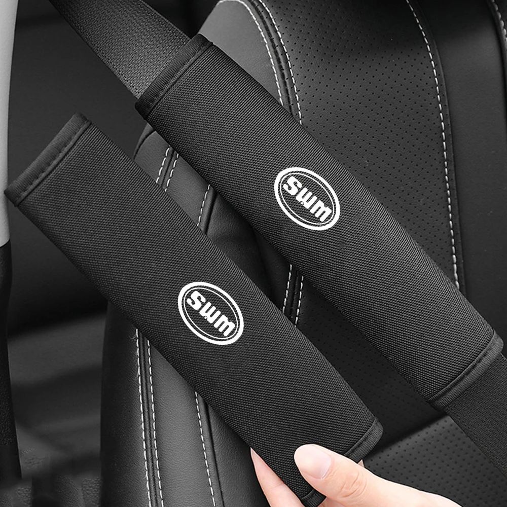1 Pair Breathable Ice Silk Car Seat Belt Pads Cover For SWM G01 G05 Swm X3 X7 EROE X2 G01F G03F Shineray Accessories