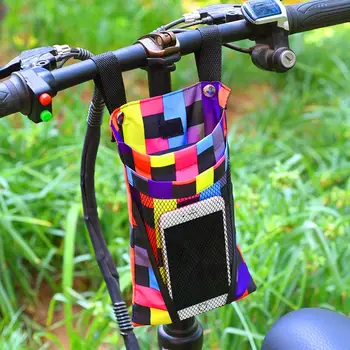 Borsa Leggera per Bicicletta, Cestino Staccabile per Manubrio, Ampia Capacità per Cicloturismo e Gite di Piacere