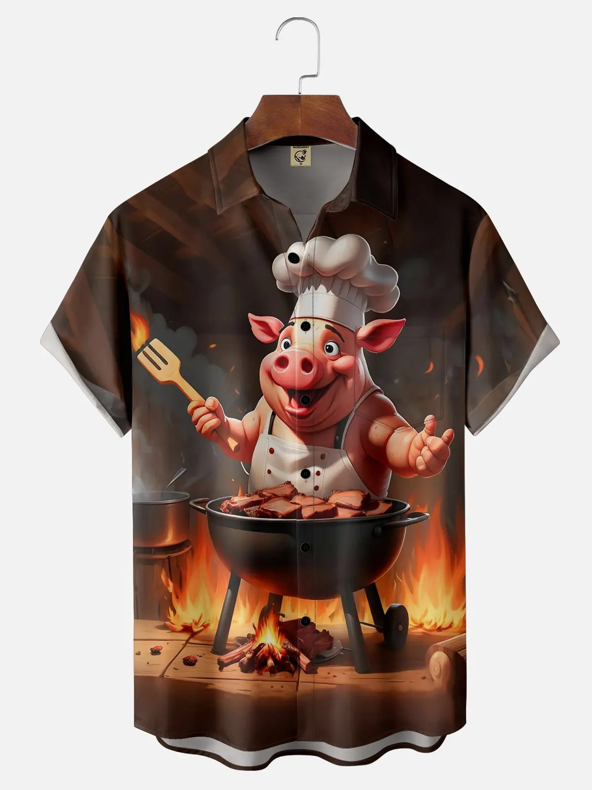 Hawaii Men's Shirt 3D Print Funny Cartoon Animal Short-sleeved Tops Summer Casual Men's Clothes Street fashion shirt for boys 2