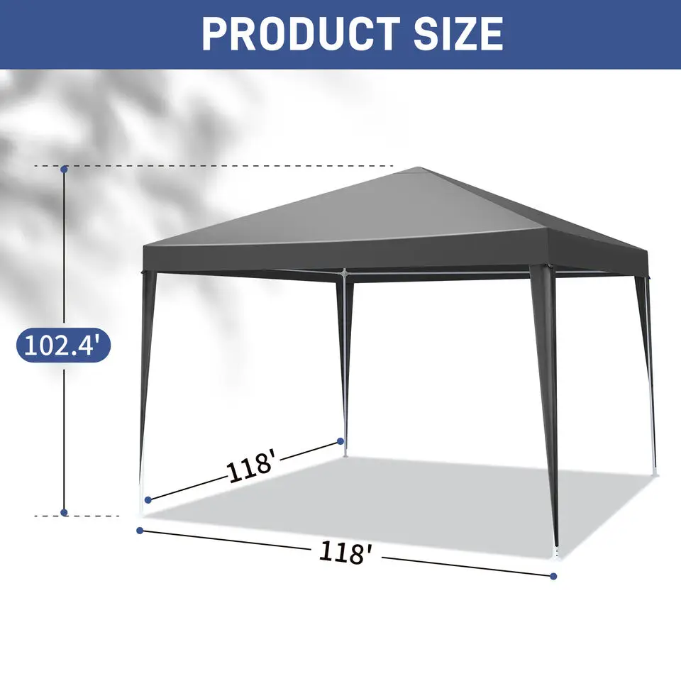 Pop Canopy Tent 10'x10' Patio Gazebo Waterproof Outdoor Canopy