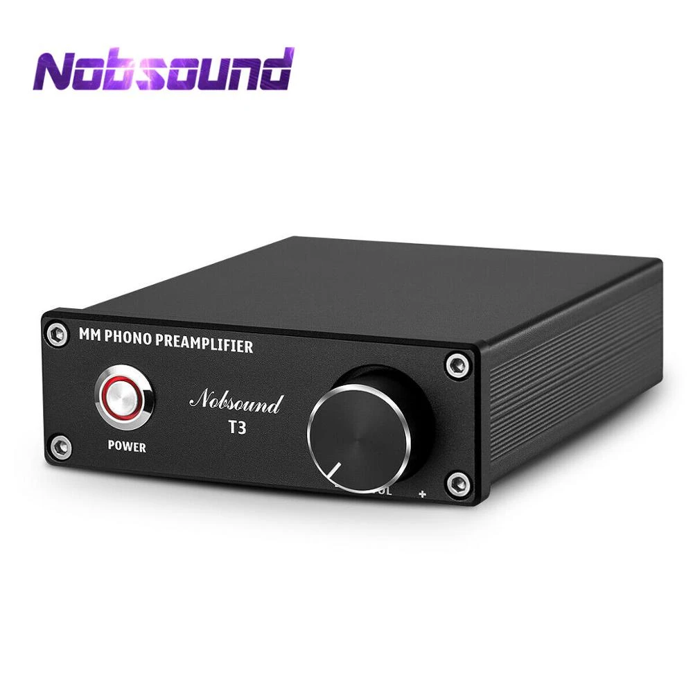 Nobsound Mini T3 MM Phono Preamp Record Player Preamplifier HiFi Turntable Amplifier best stereo amplifier