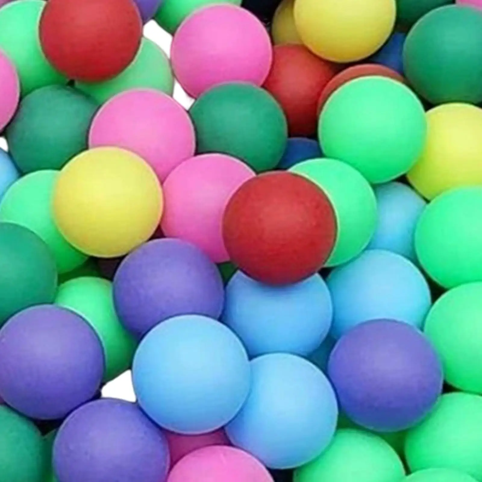 50Pcs Colored Ping Pong Balls DIY 40mm Table Tennis Balls for Arts and Craft