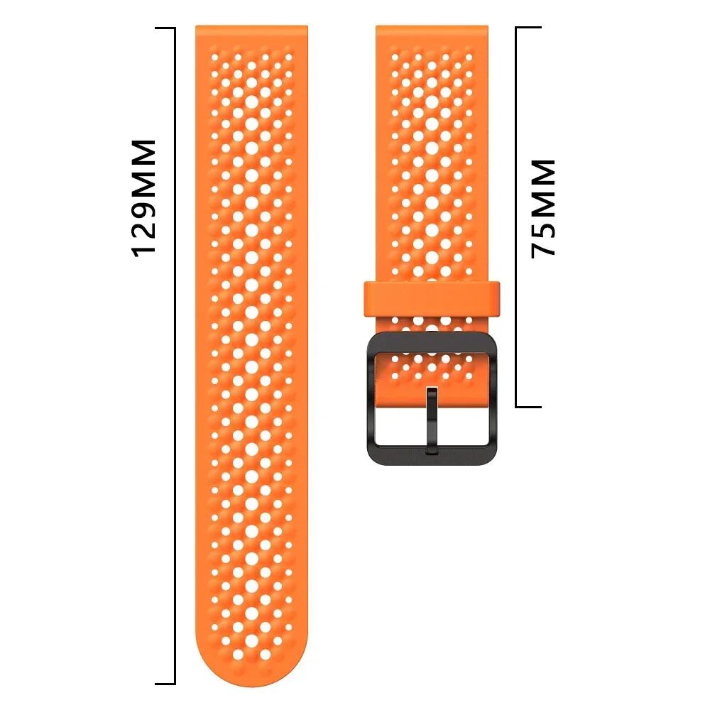Breathable Silicone Watchband For COLMI Bands M42/P71/P68/C81/P60/P81/V68/V70/C63/M41/M40/i30 22mm Bracelets Replacement Strap