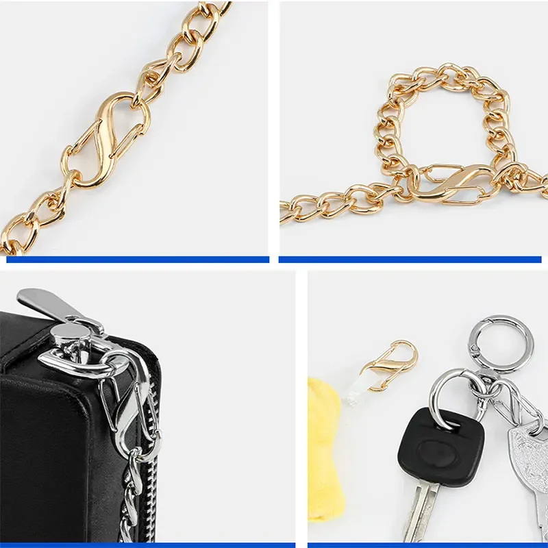 Fibbie Regolabili In Metallo Per Catena Borsa - Set Da 5 Colori Per Accorciare La Tracolla - Foto 11