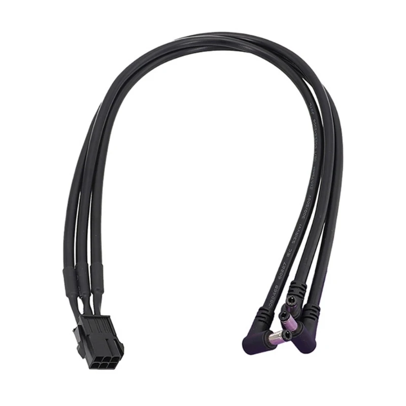Кабель питания для видеокарты GPU PCI-E 6Pin к 1 2 3 DC 5,5*2,1 мм адаптер «Папа-мама» 12V кабель питания